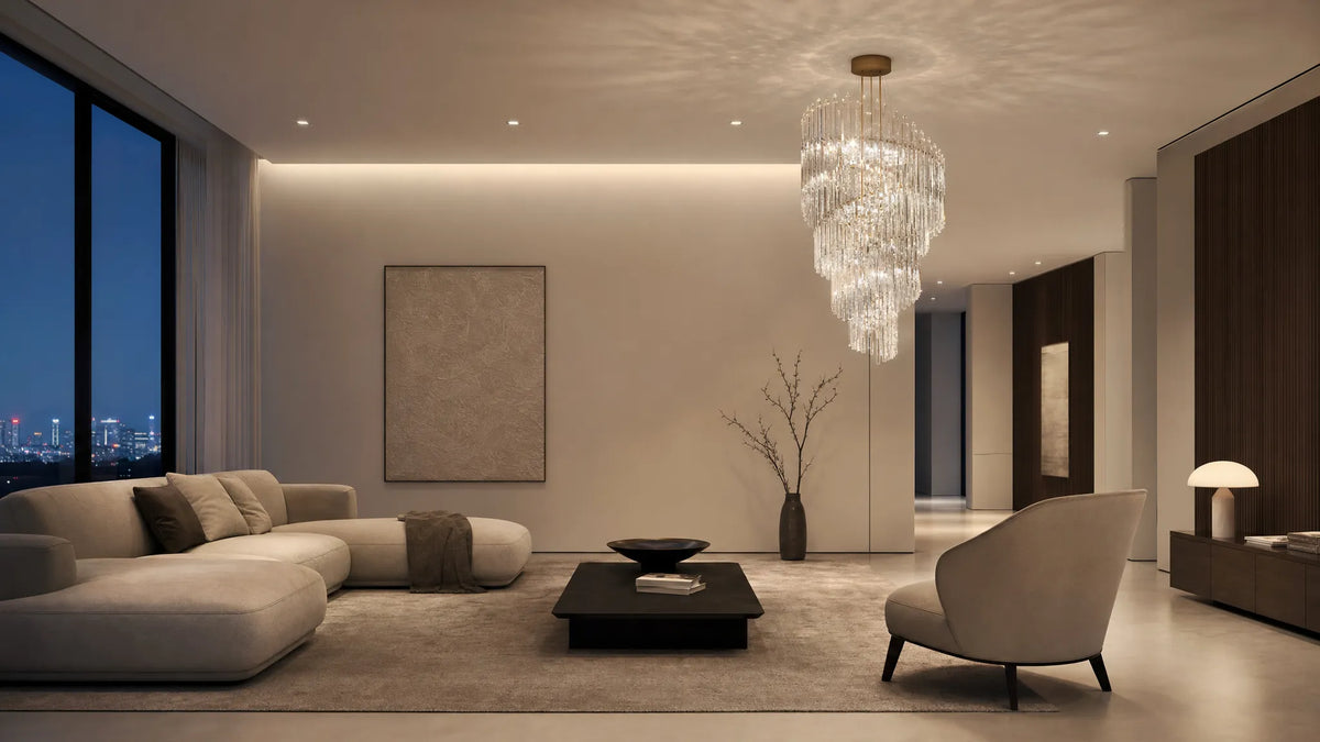 Kronleuchter Kristall modern und elegant inszenieren