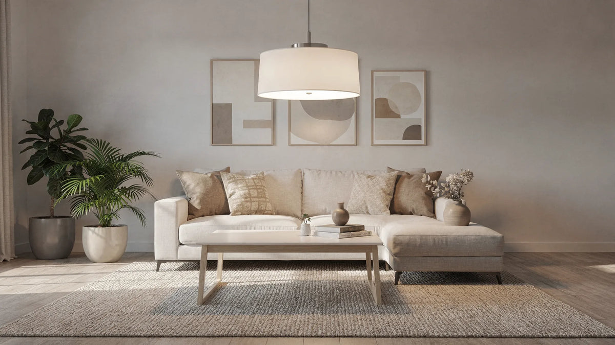 Deckenlampe Wohnzimmer: So findest du die perfekte Größe