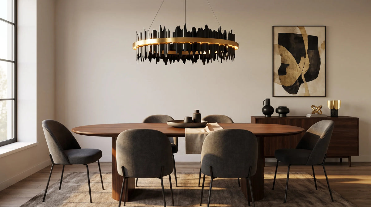 Lampe Schwarz Gold stilvoll kombinieren