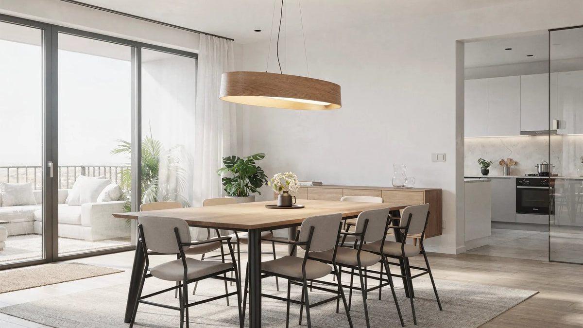 Holz Hängelampe richtig wählen für warme moderne Räume