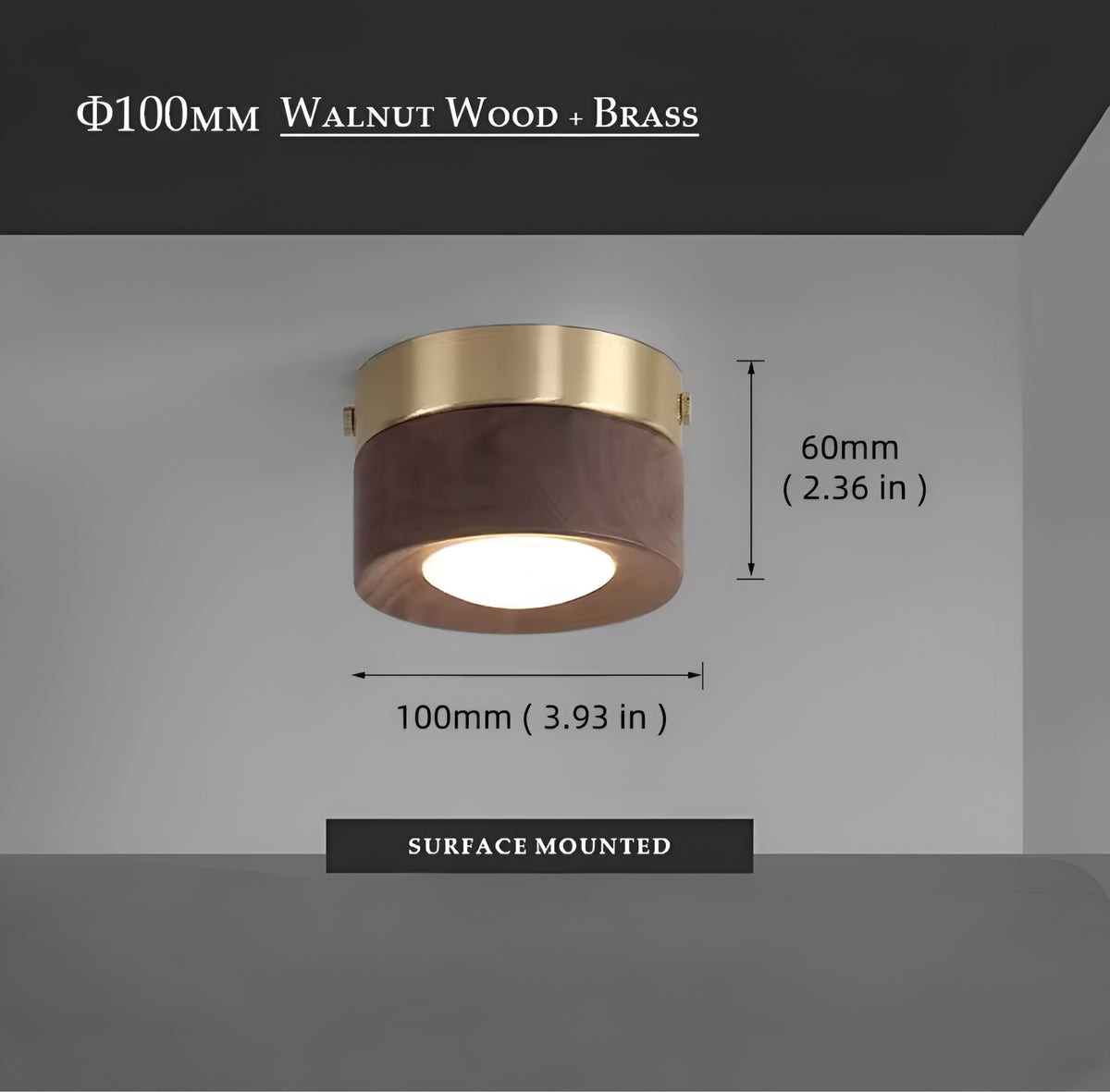 Plafonnier Noyer Luxe - BUYnBLUE