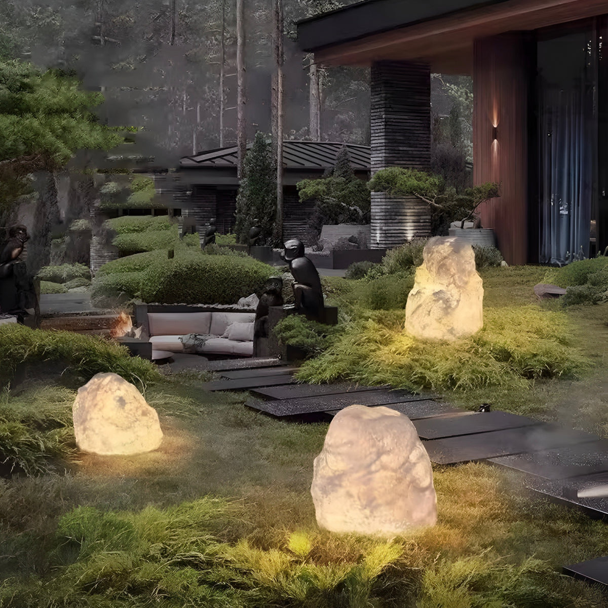 Outdoor Lampe Roccia Moderno