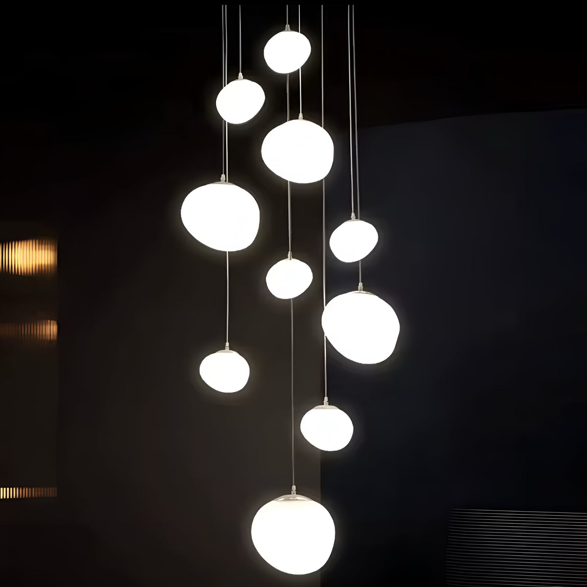 LED Kronleuchter Pietra di Luna