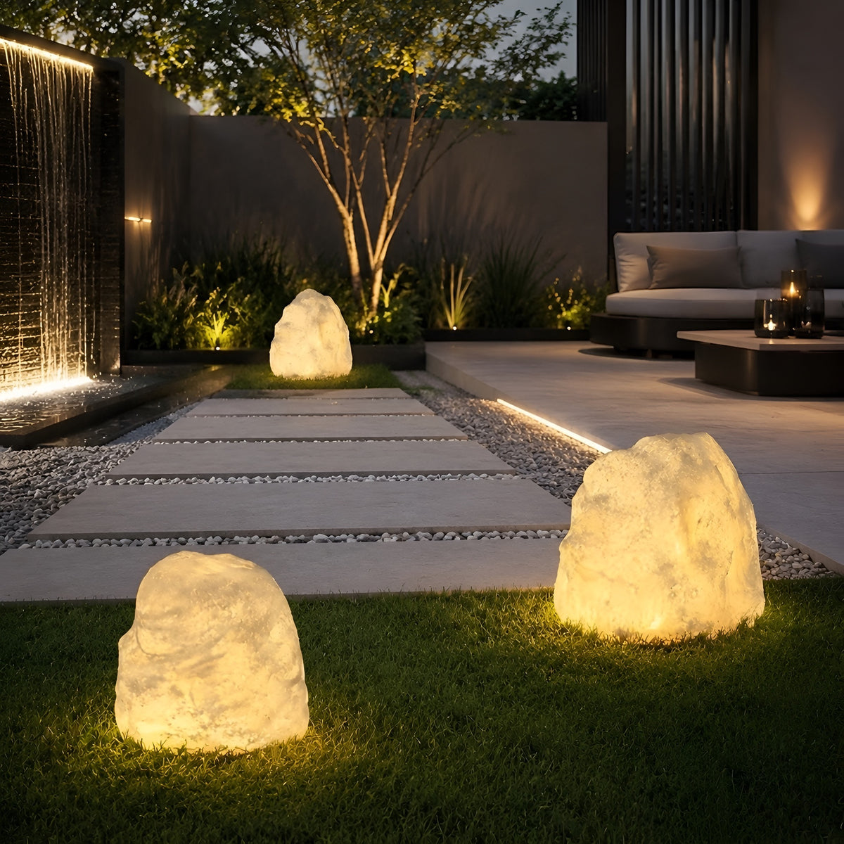 Outdoor Lampe Roccia Moderno