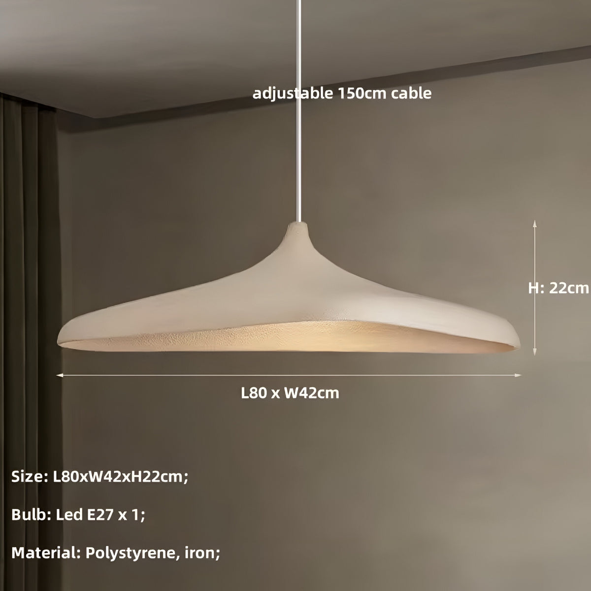 Esstischlampe Wabi-Sabi