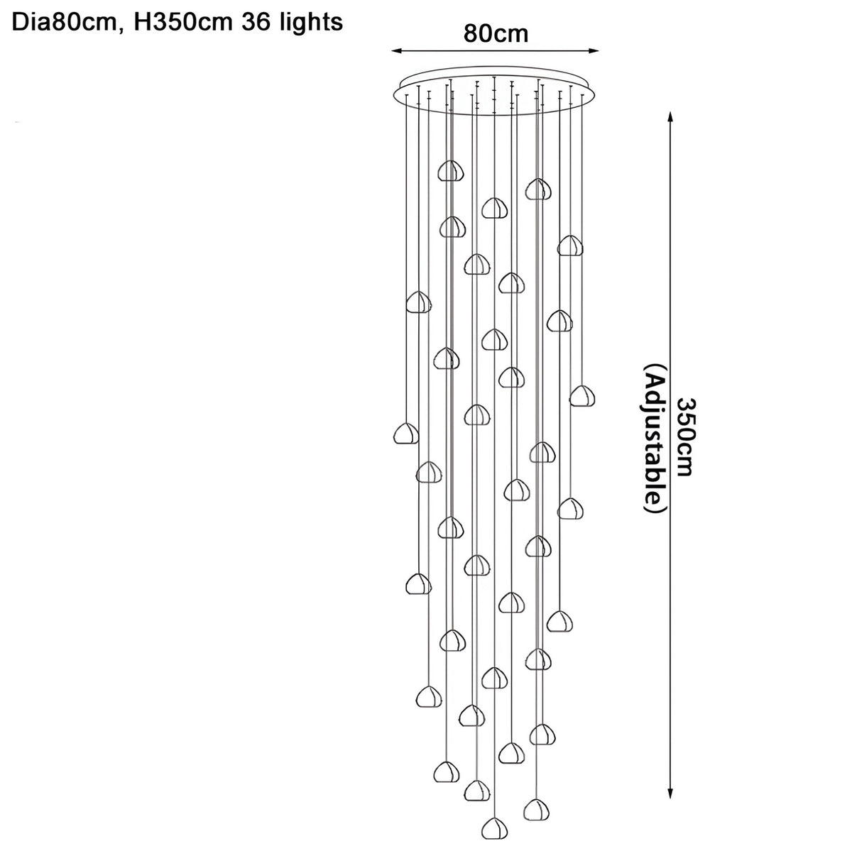 Lampadario di design Fondara - BUYnBLUE