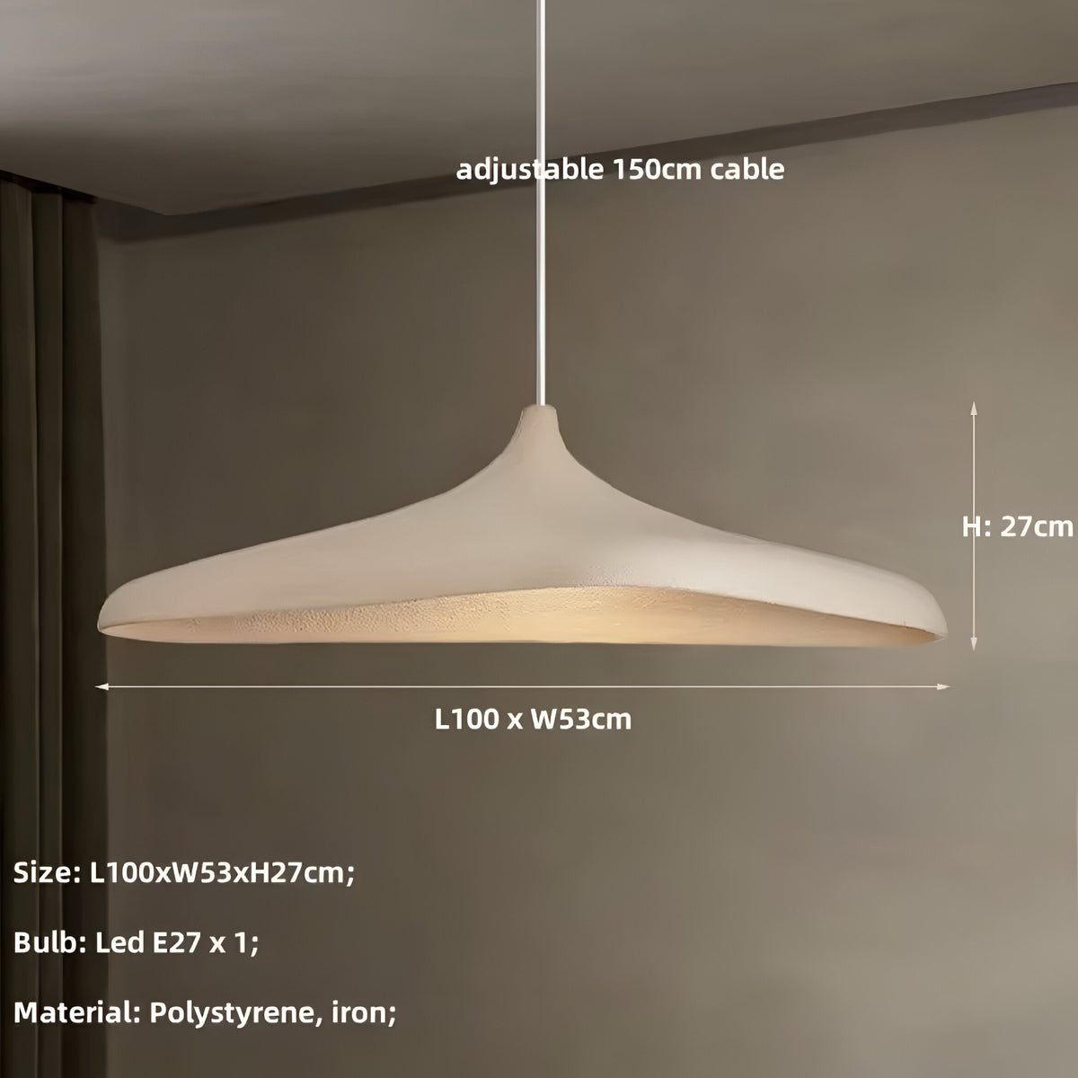 Esstischlampe Wabi-Sabi