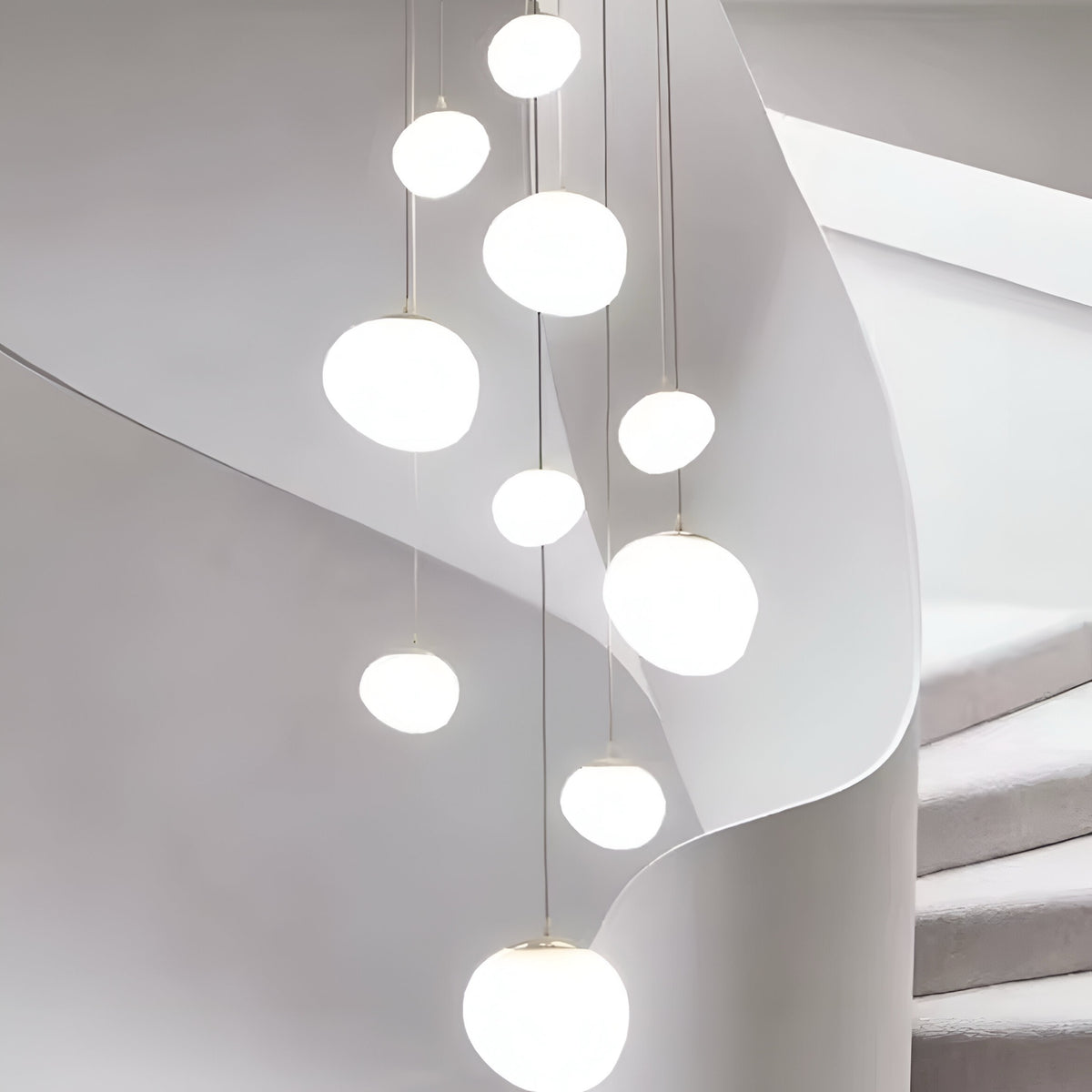 LED Kronleuchter Pietra di Luna