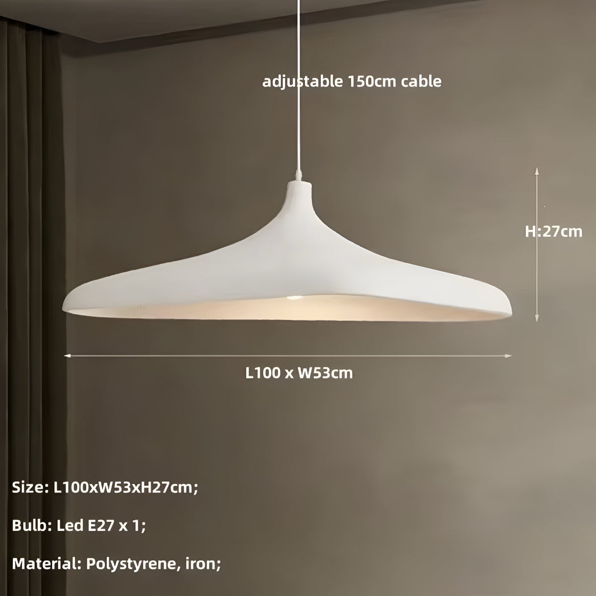 Esstischlampe Wabi-Sabi