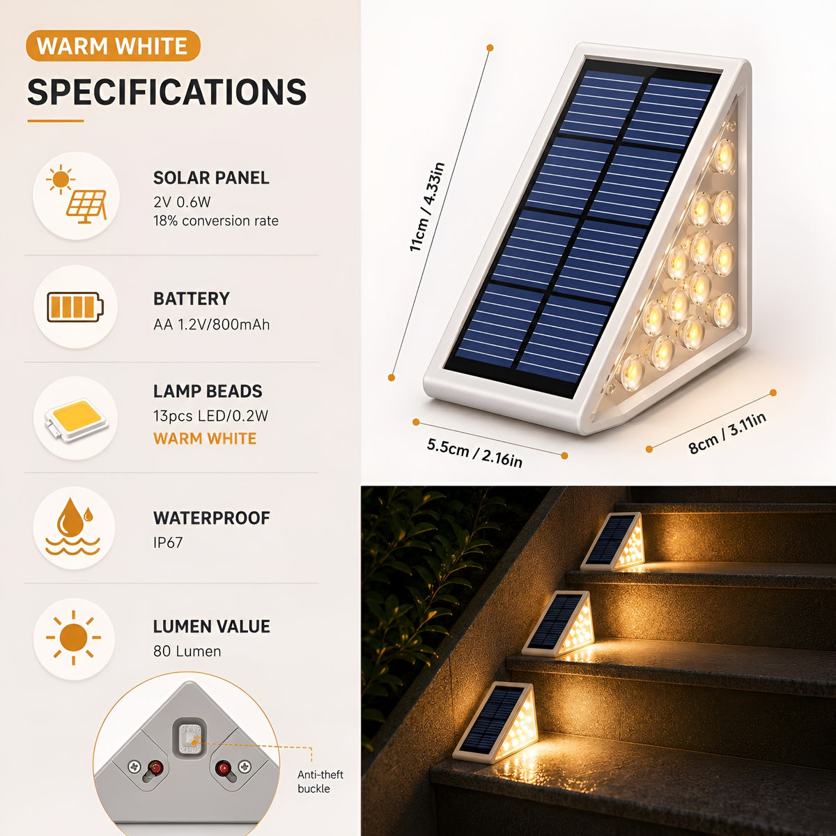Outdoor Treppenleuchte SolarStep