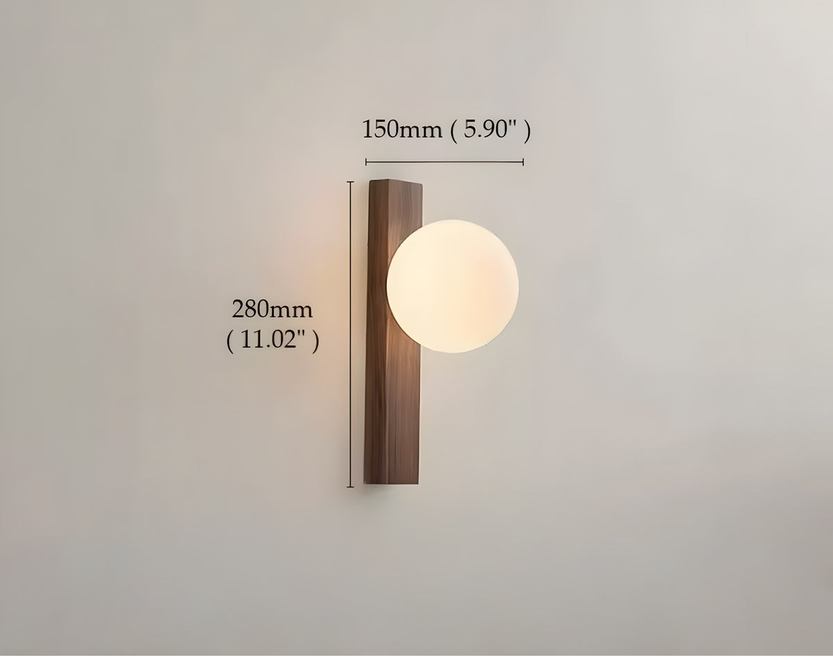 Wandleuchte Walnut Elegance - BUYnBLUE