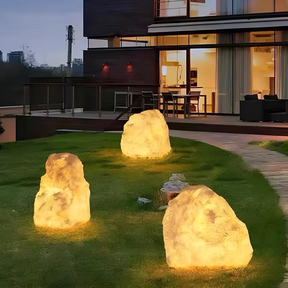 Outdoor Lampe Roccia Moderno
