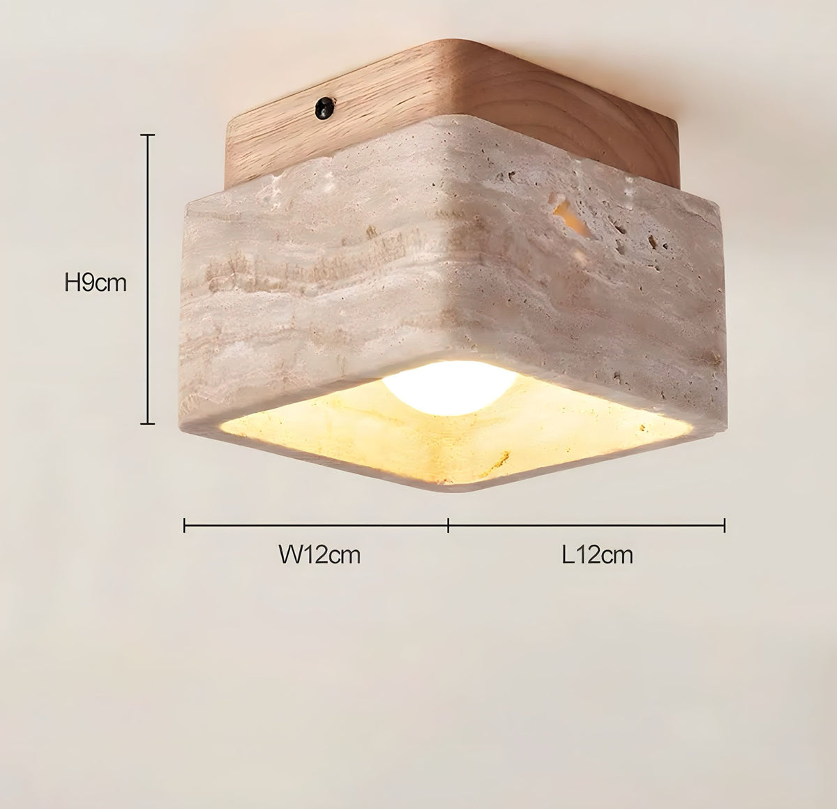 Deckenlampe Legna Travertina - BUYnBLUE