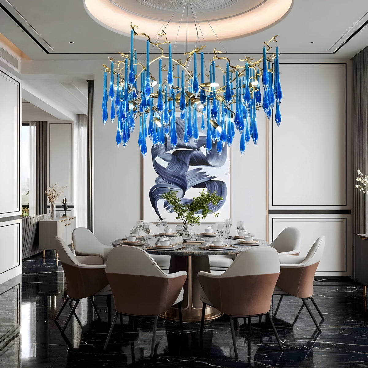 Designer Kronleuchter Felice Bleu - BUYnBLUE