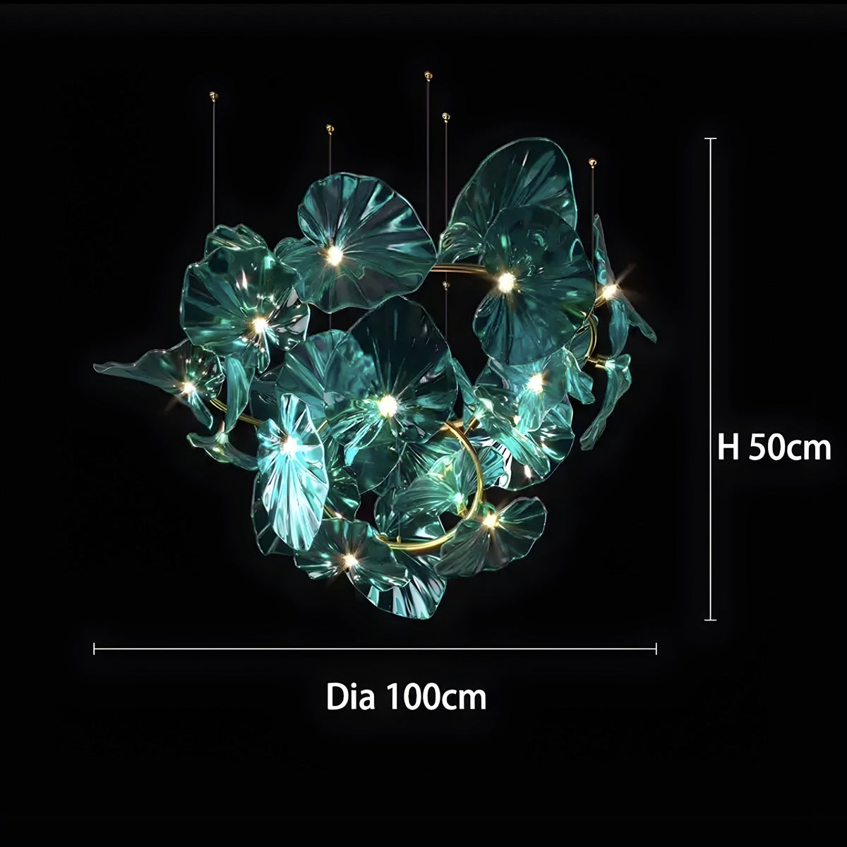 Lustre design Ninfea Verde - BUYnBLUE