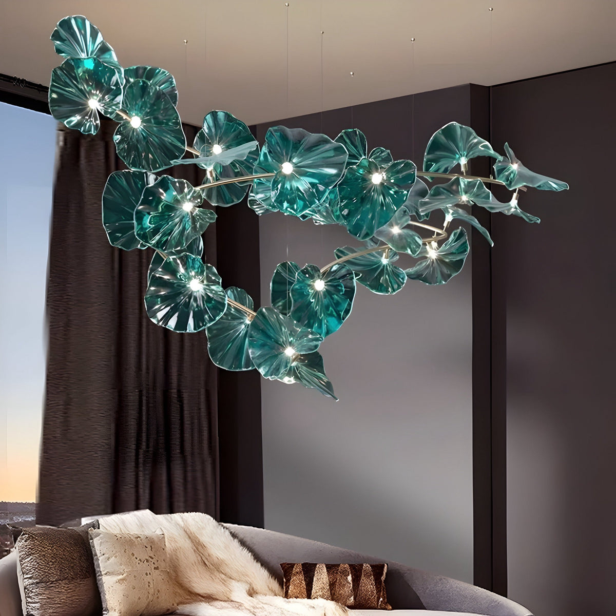 Lustre design Ninfea Verde - BUYnBLUE