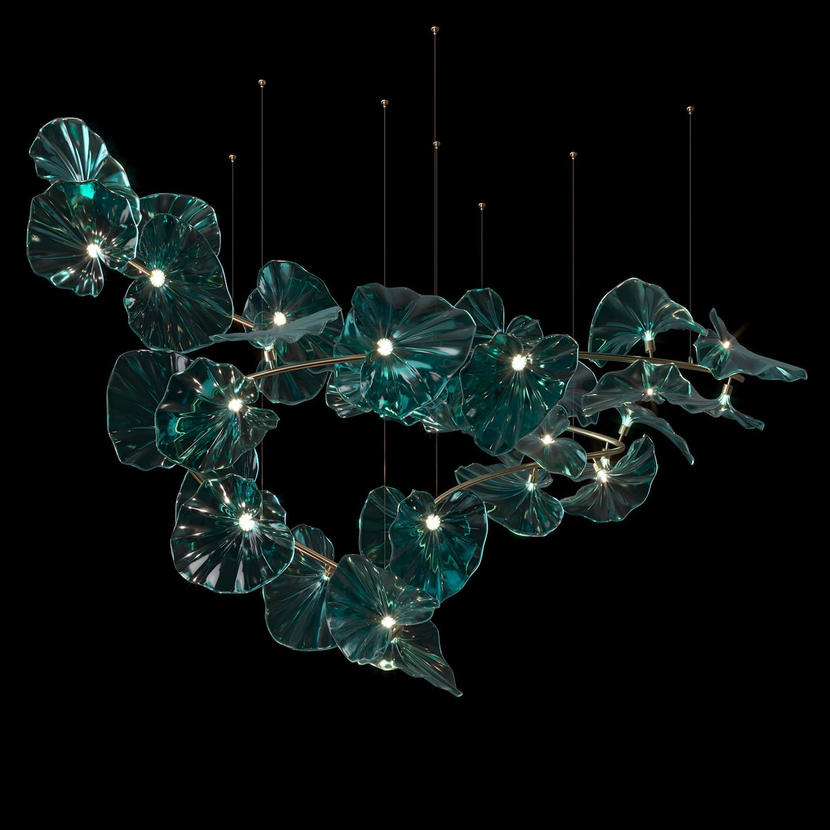 Lustre design Ninfea Verde - BUYnBLUE