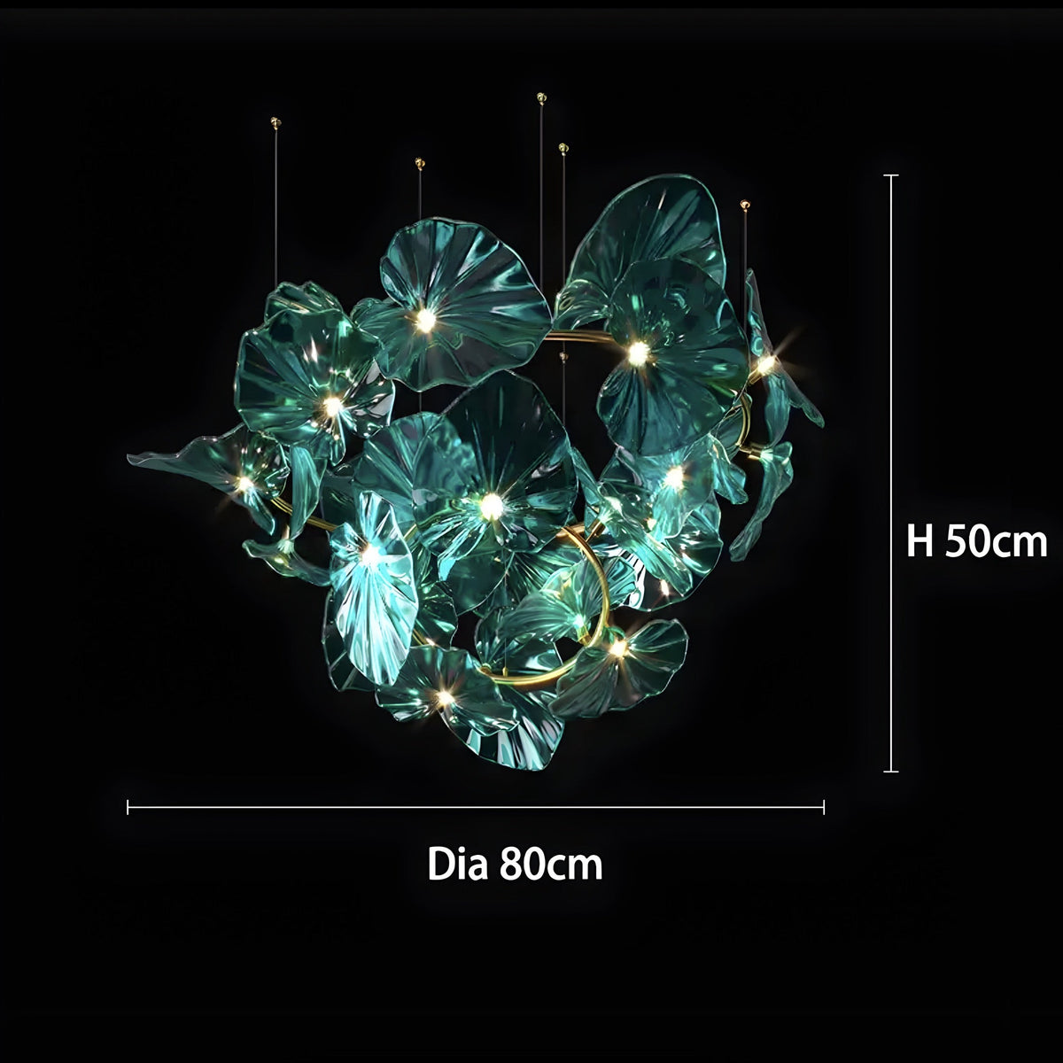 Lustre design Ninfea Verde - BUYnBLUE