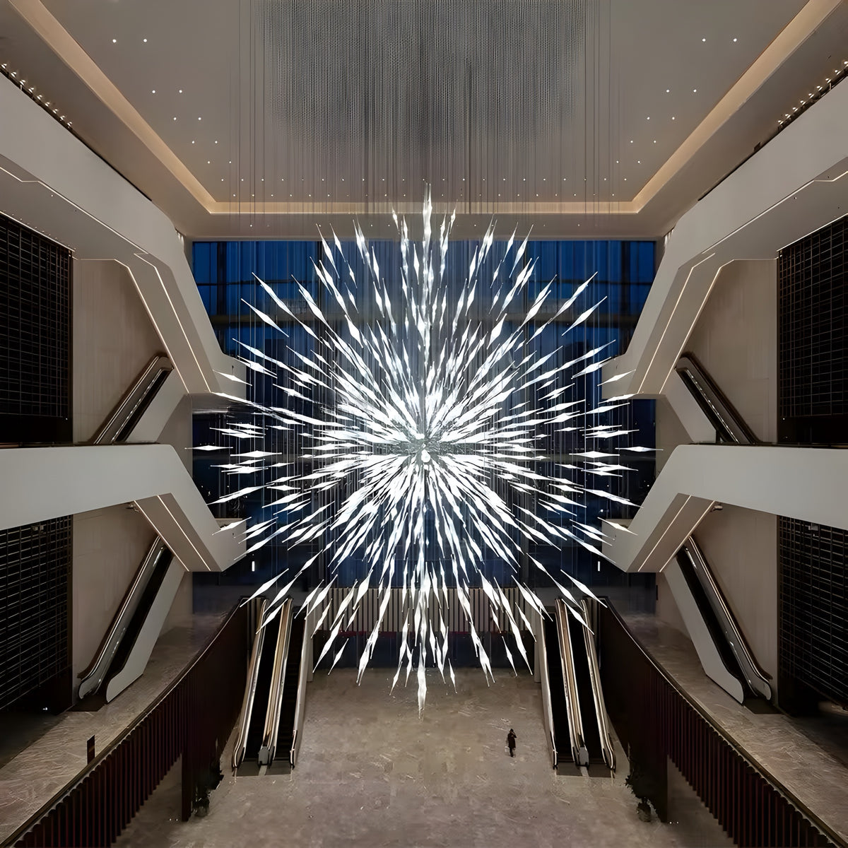 Designer Kronleuchter Stella Argento - BUYnBLUE