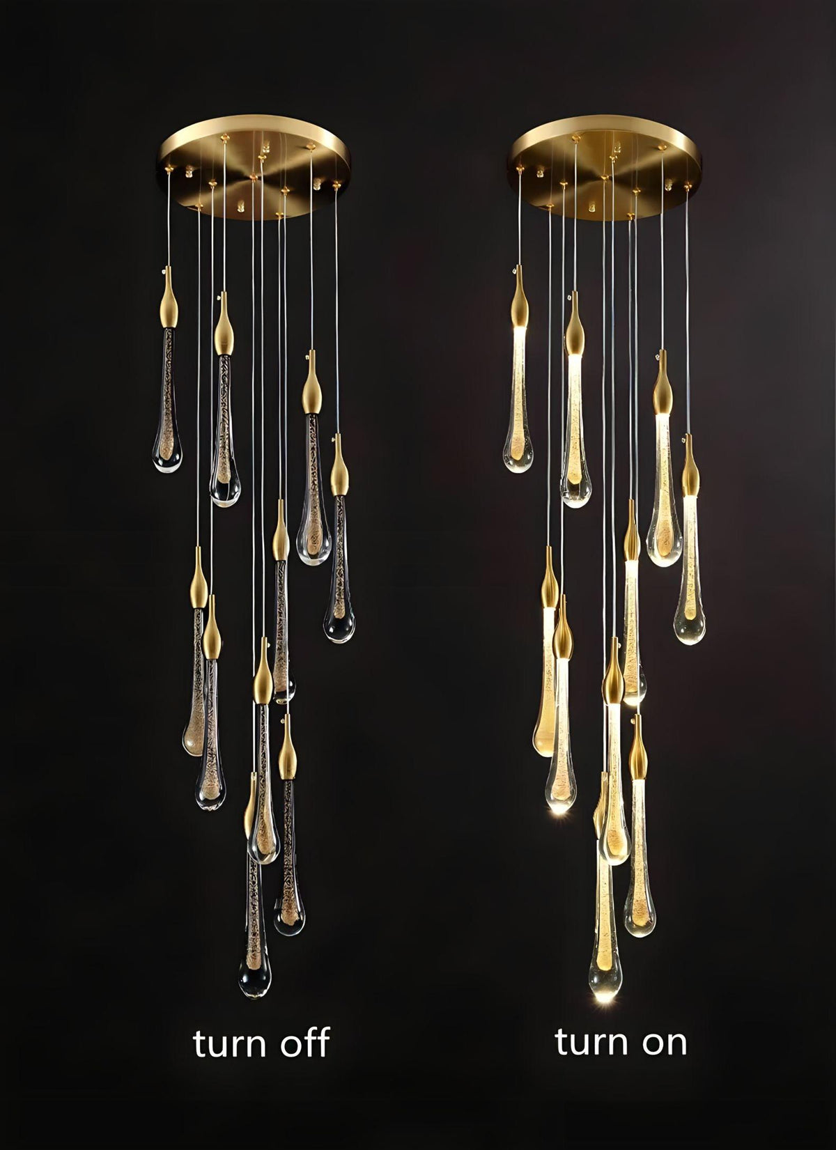 Duplex Kronleuchter Waterdrop - BUYnBLUE
