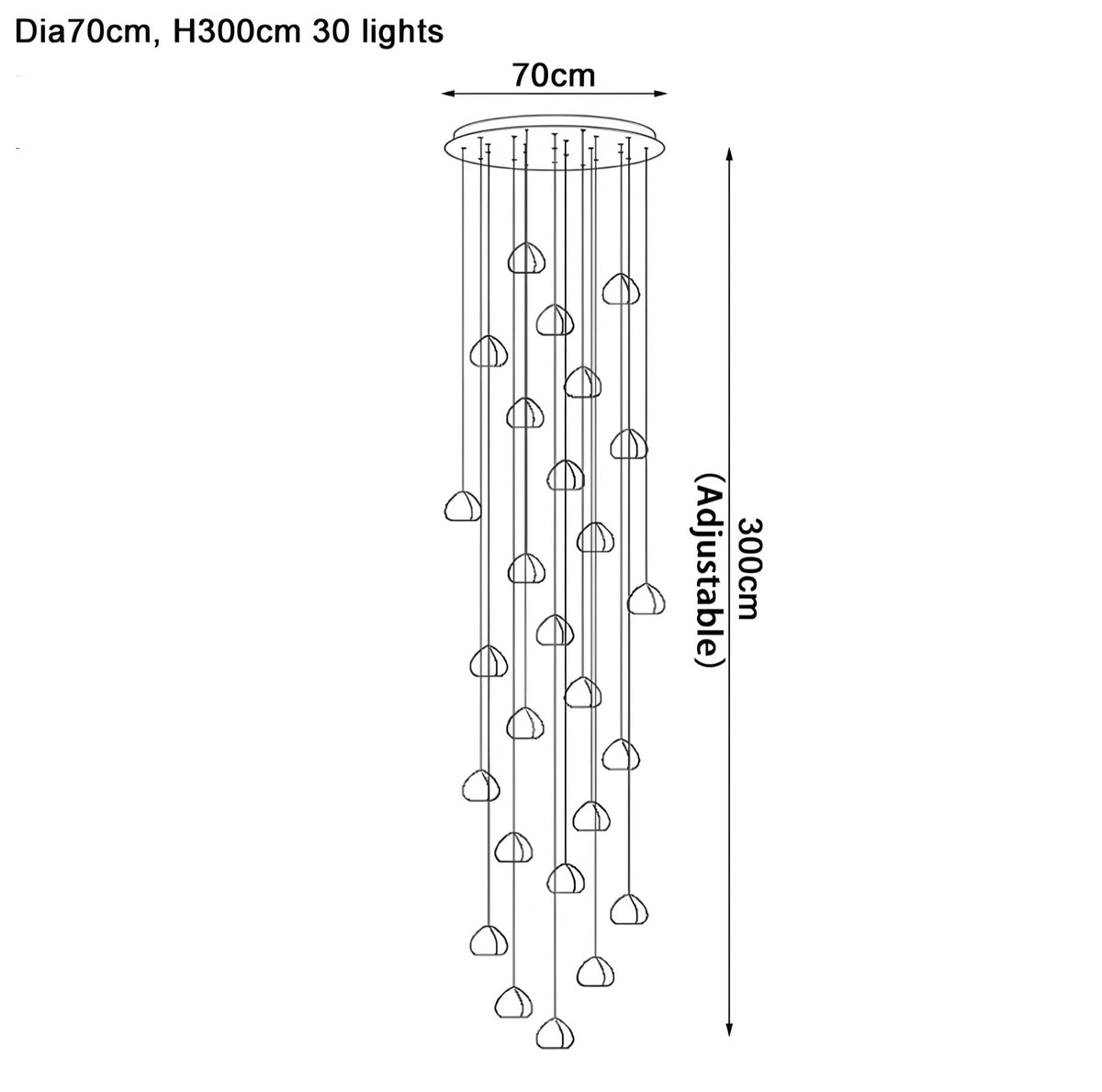Lampadario di design Fondara - BUYnBLUE