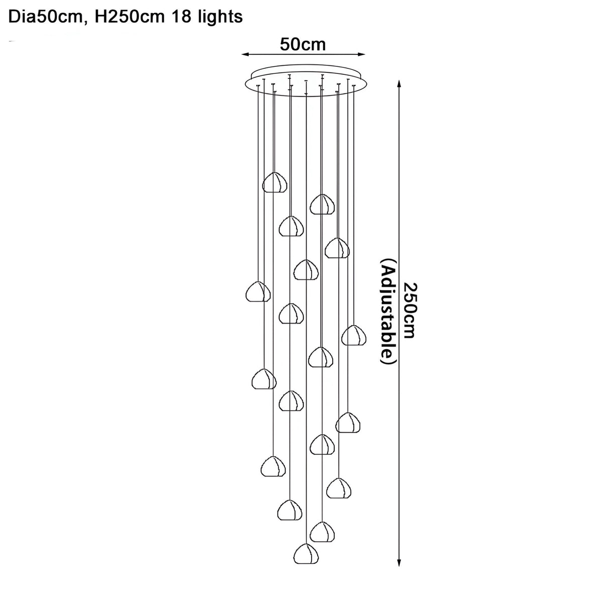 Lampadario di design Fondara - BUYnBLUE