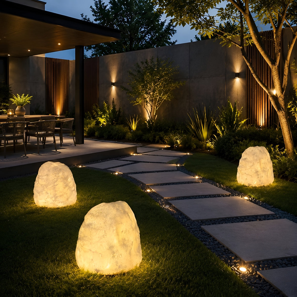 Outdoor Lampe Roccia Moderno