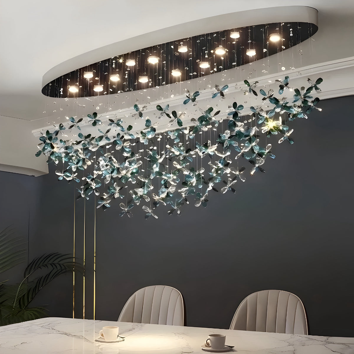 Esstischlampe Fiore di Cristallo - BUYnBLUE