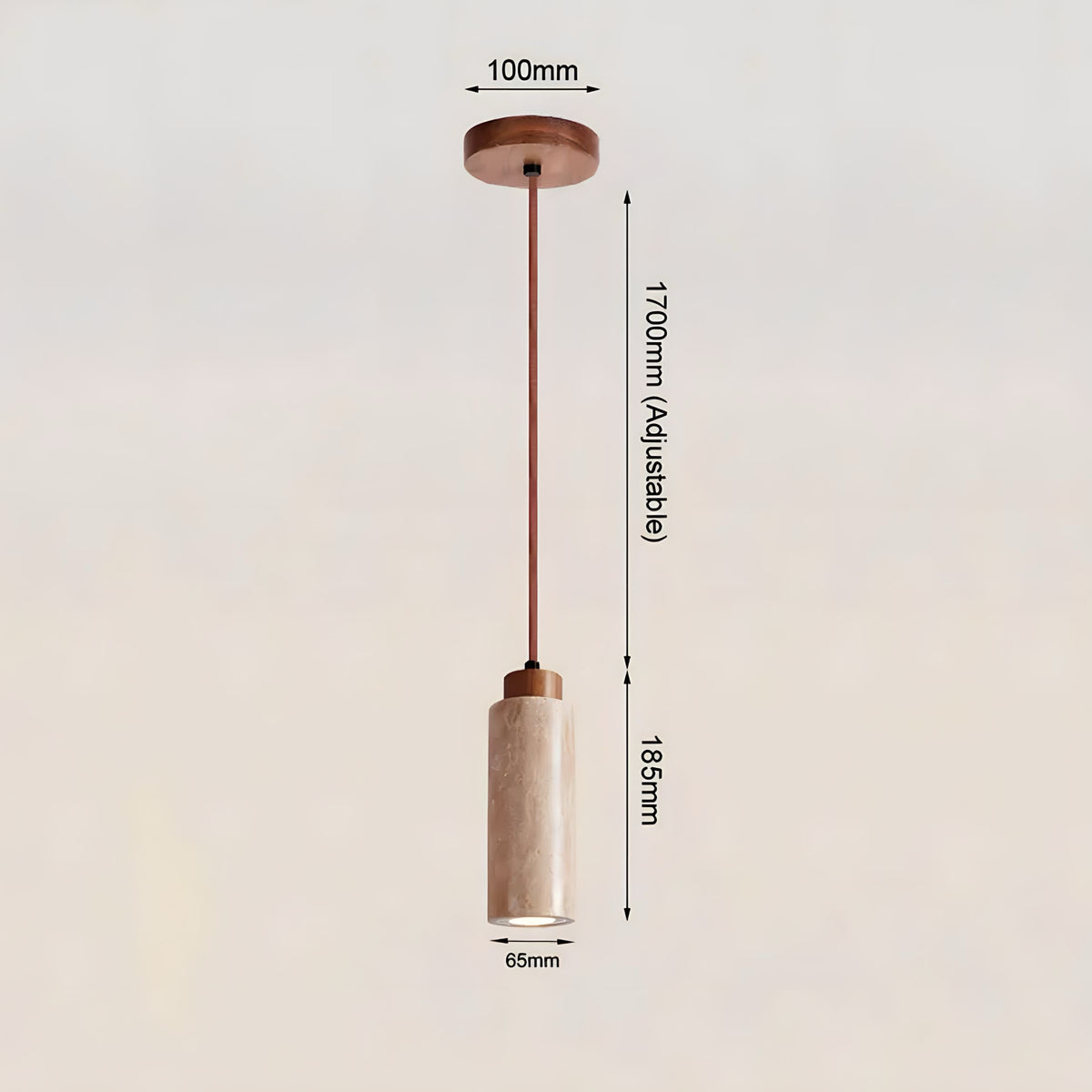 suspension luminaire Travertin Legna - BUYnBLUE