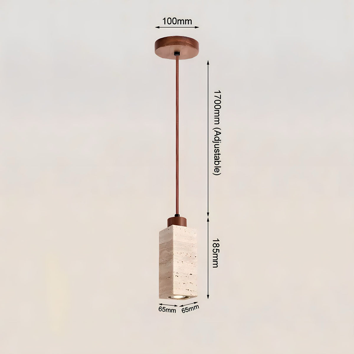 suspension luminaire Travertin Legna - BUYnBLUE