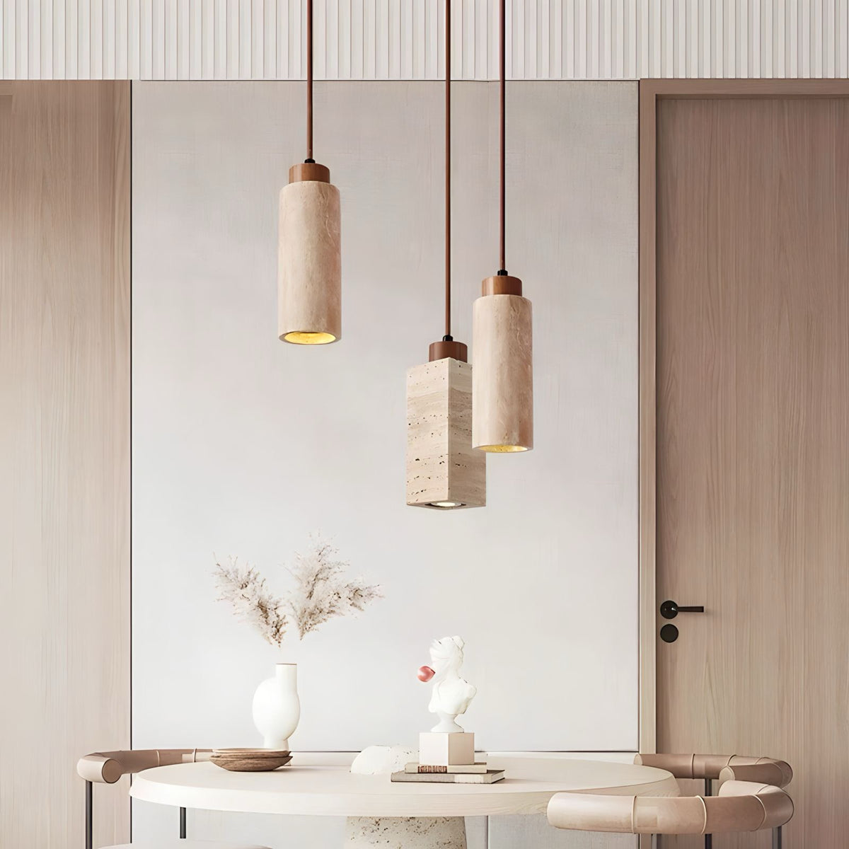 suspension luminaire Travertin Legna - BUYnBLUE