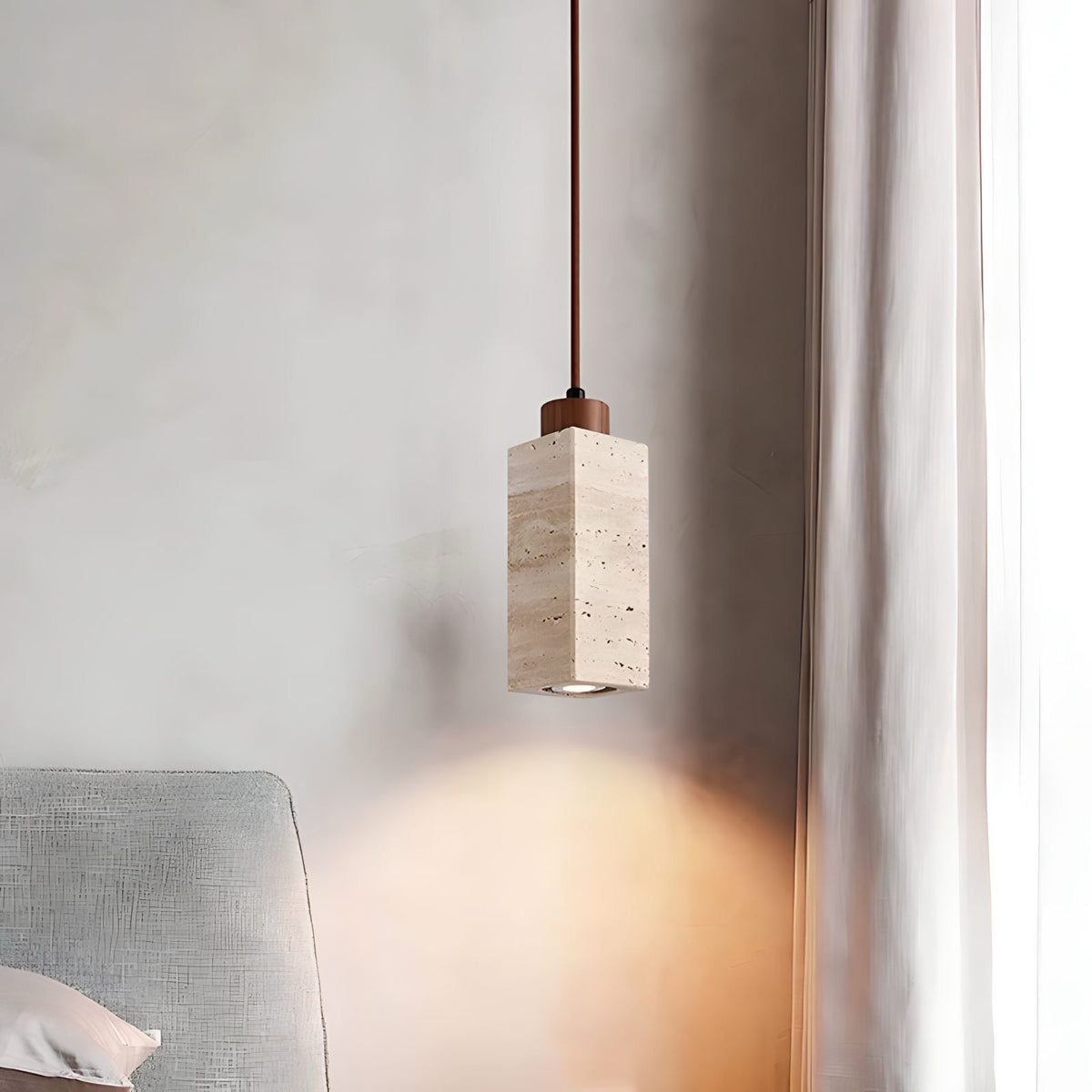 suspension luminaire Travertin Legna - BUYnBLUE