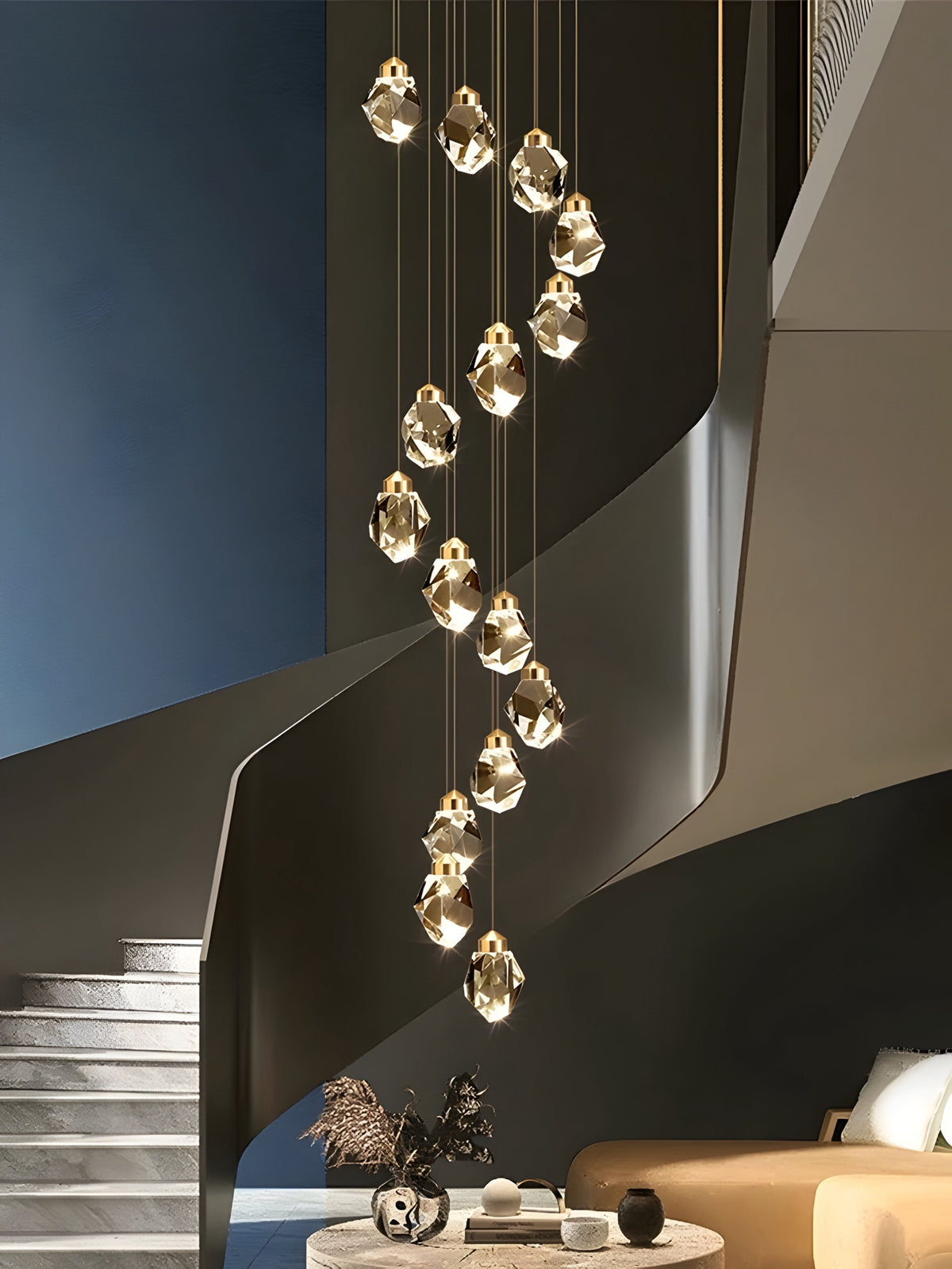Lustre Moderne Cristallo - BUYnBLUE