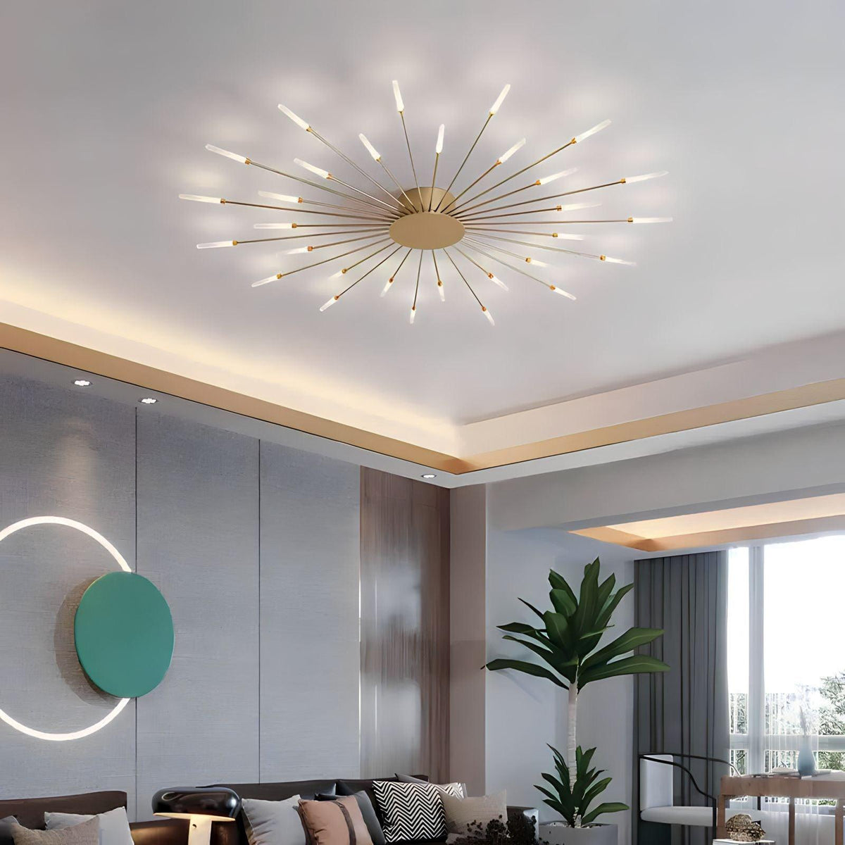 Moderne Deckenlampe im Stacheldesign - BUYnBLUE