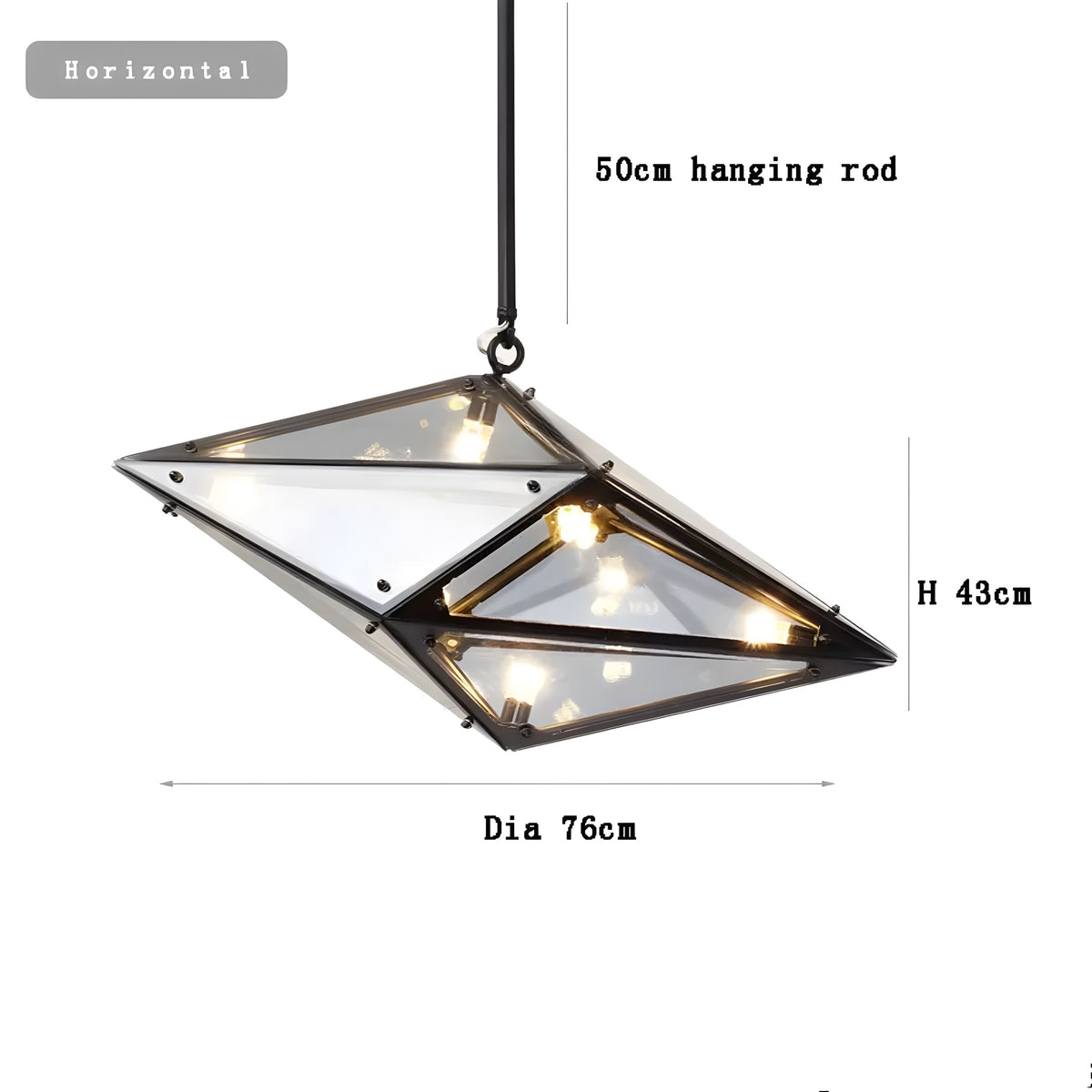 Moderne Hängelampe Diamante Grezzo - BUYnBLUE