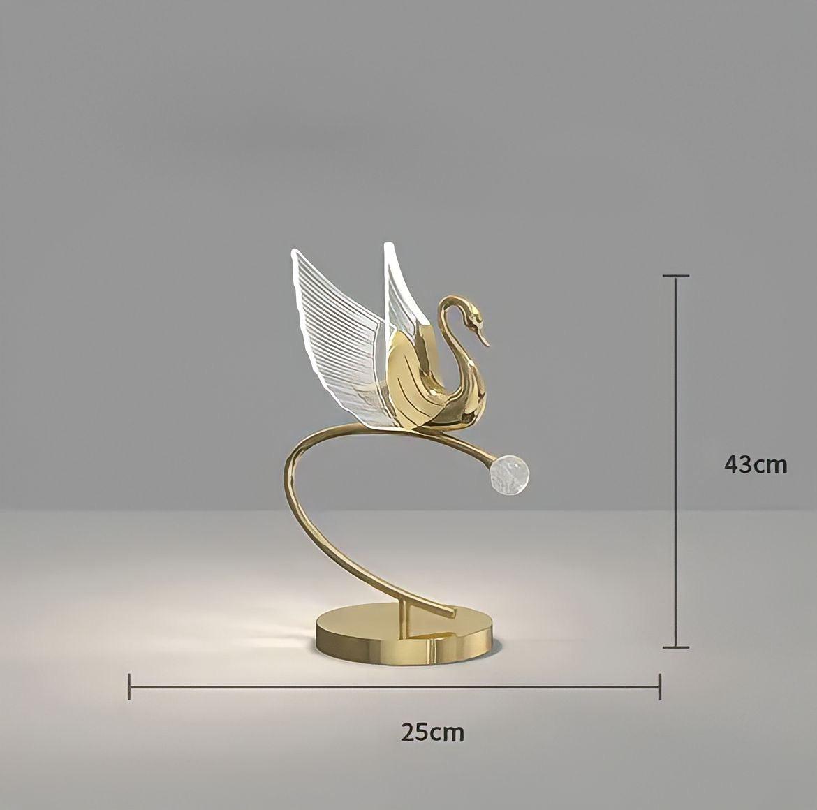 Tischlampe LED in Schwanform - BUYnBLUE