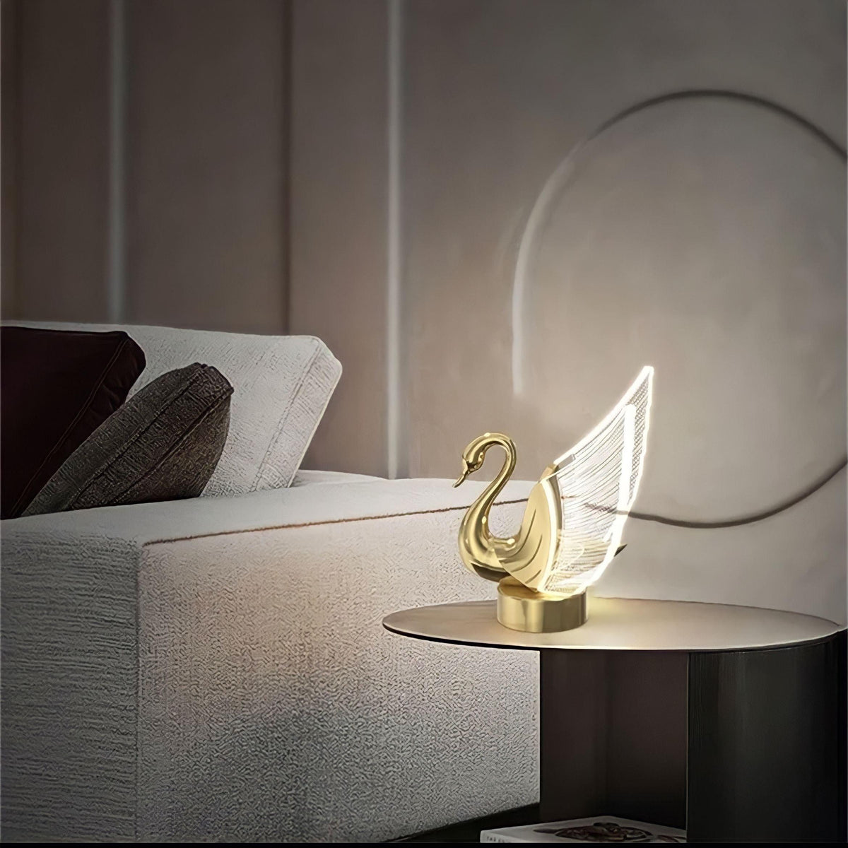 Tischlampe LED in Schwanform - BUYnBLUE