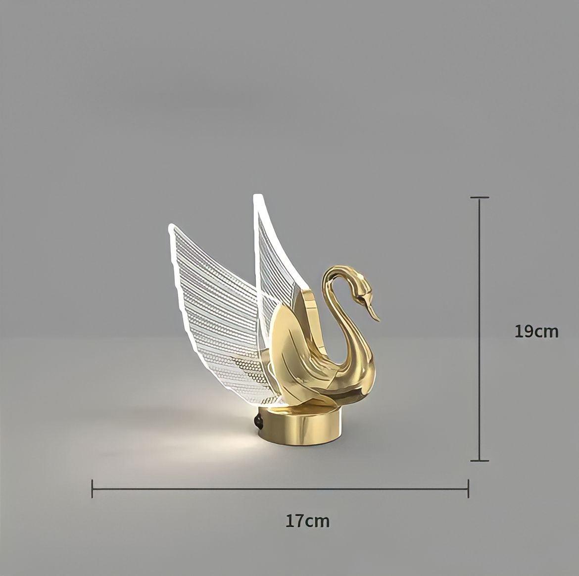 Tischlampe LED in Schwanform - BUYnBLUE