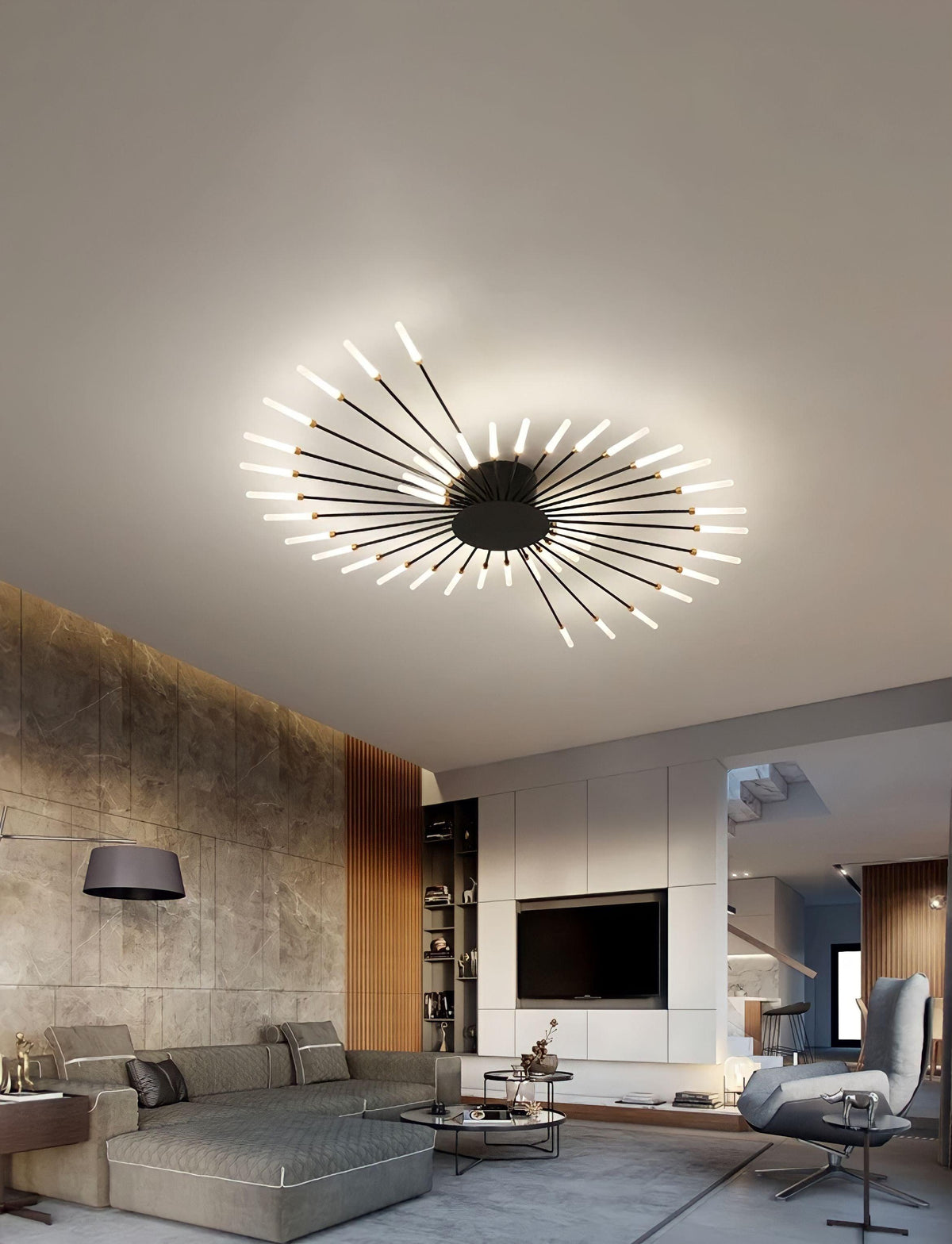 Moderne Deckenlampe im Stacheldesign - BUYnBLUE