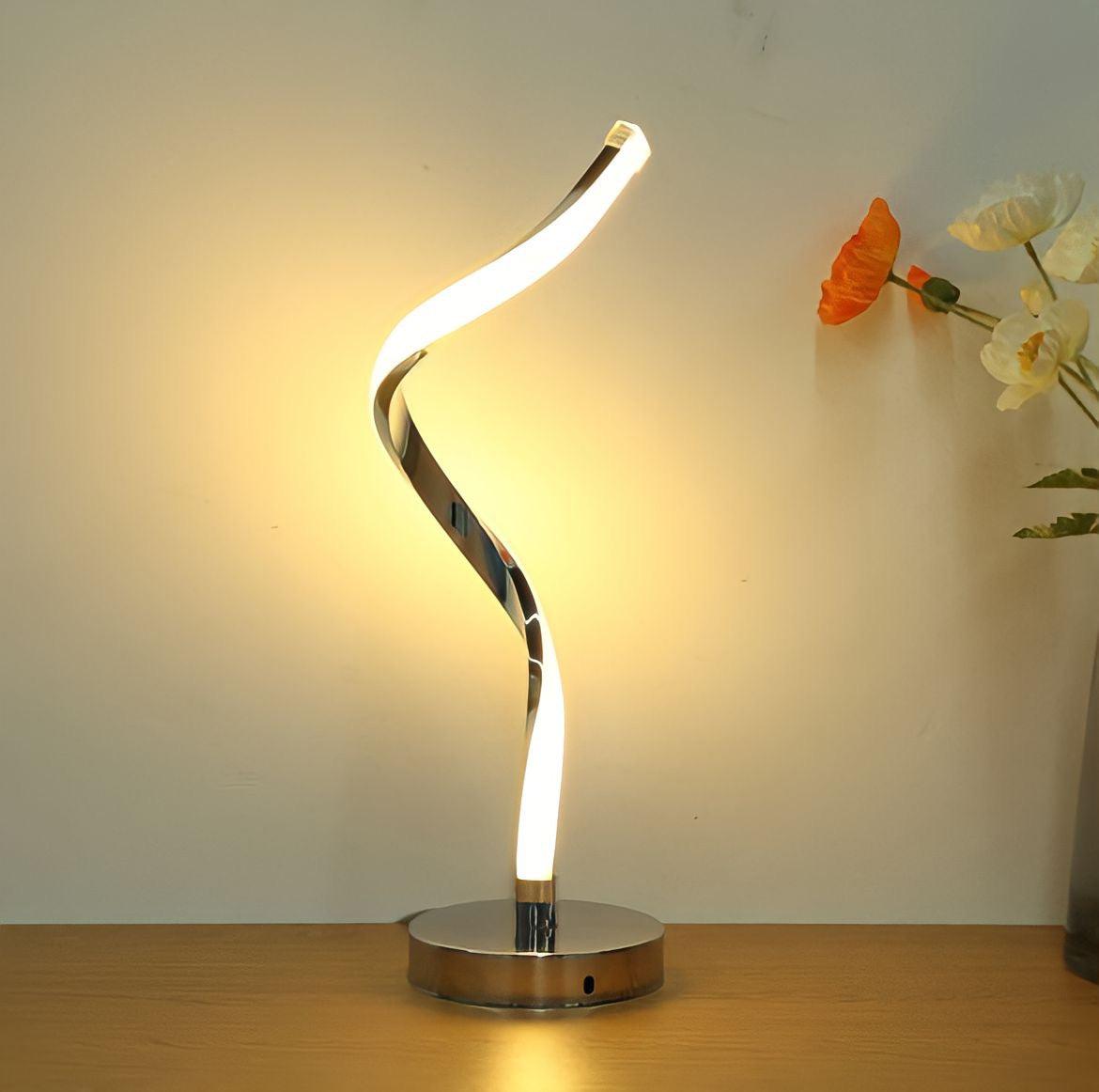 Tischlampe im Spiral-Look - BUYnBLUE