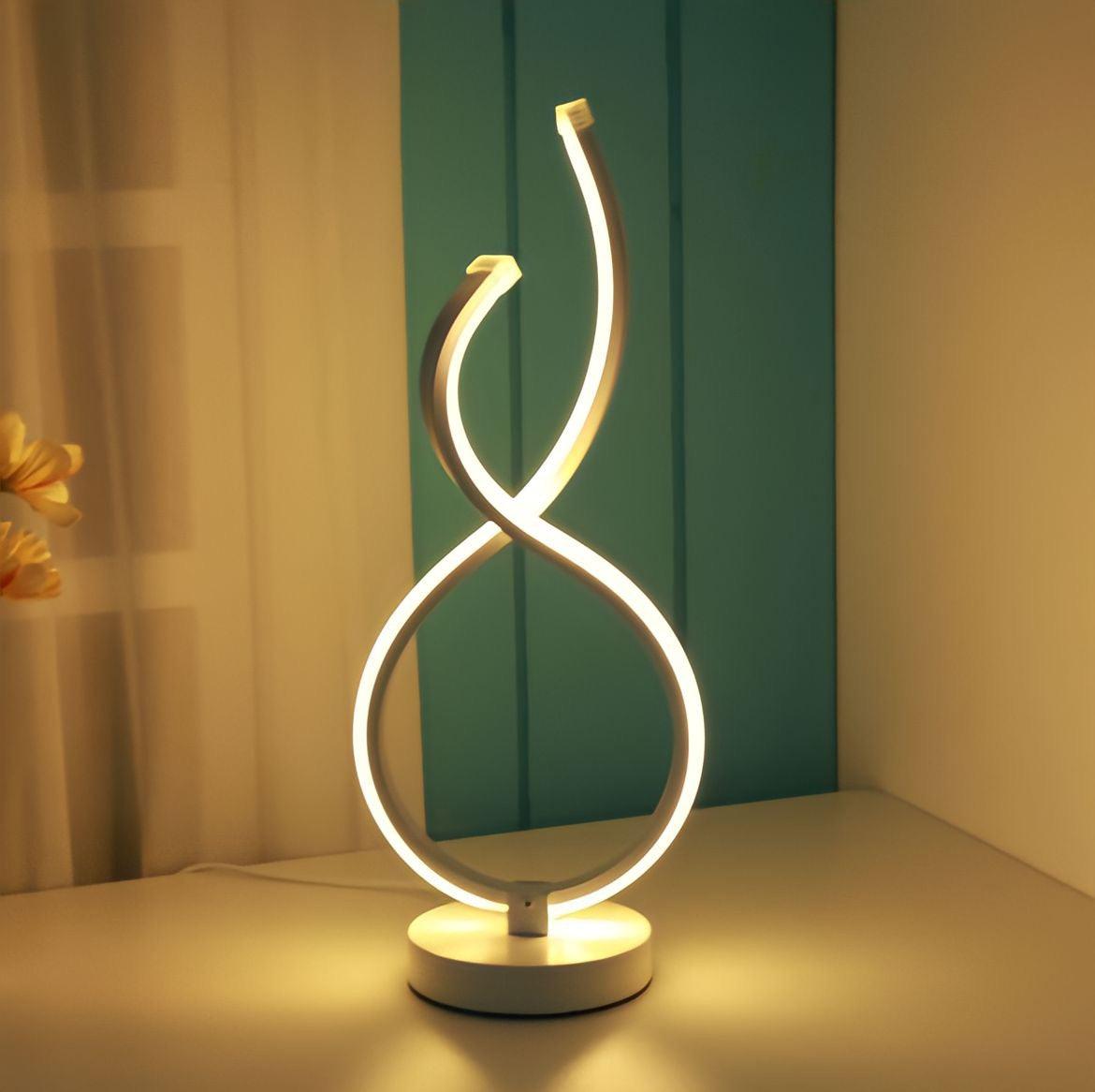 Tischlampe im Spiral-Look - BUYnBLUE