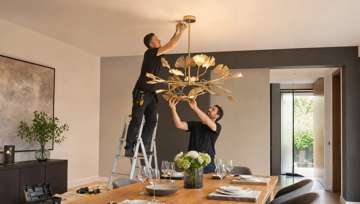 Ginkgo-Lampen als skulpturale Lichtobjekte einsetzen