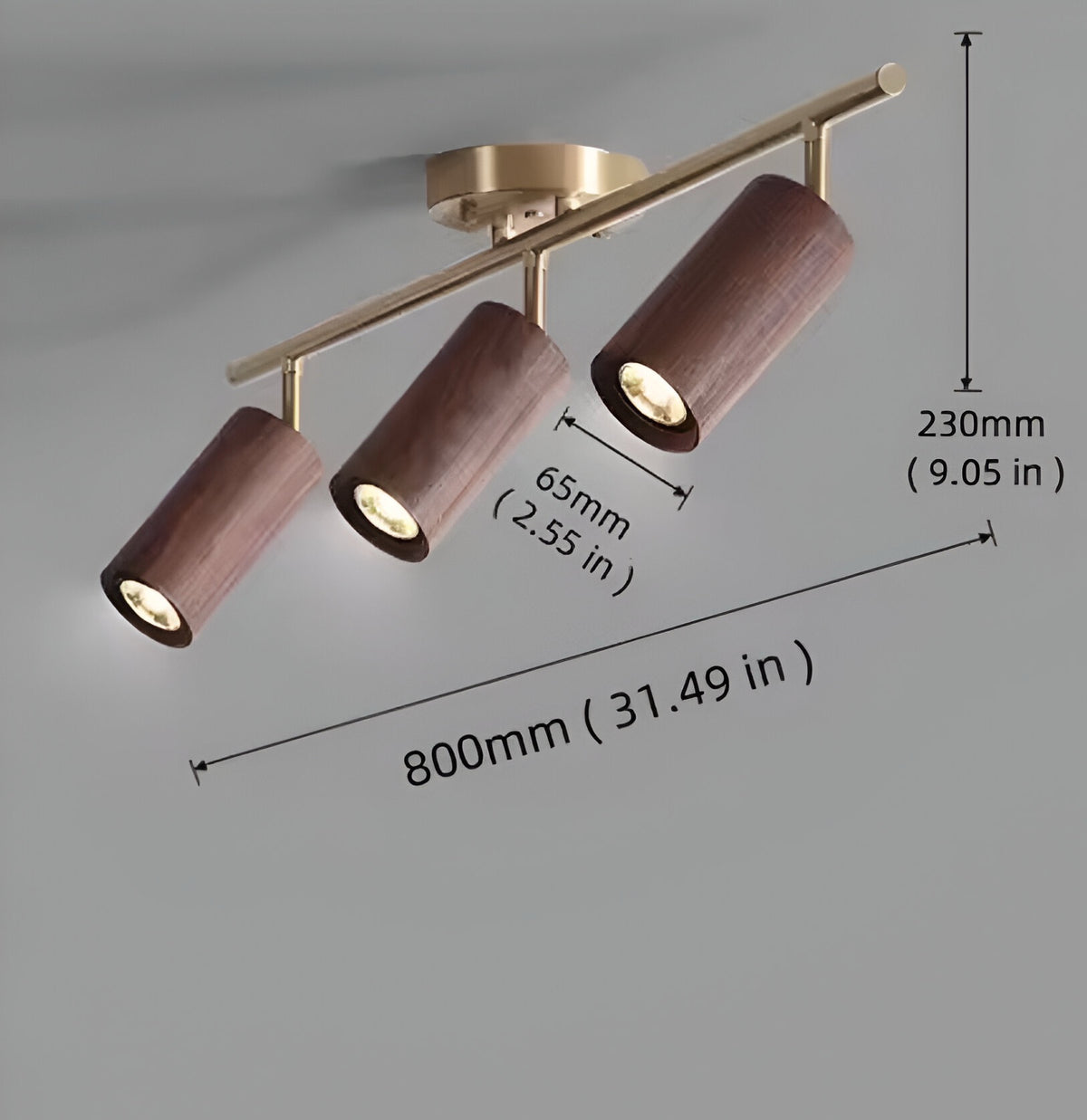 Lampada da soffitto Noce Puro - BUYnBLUE 