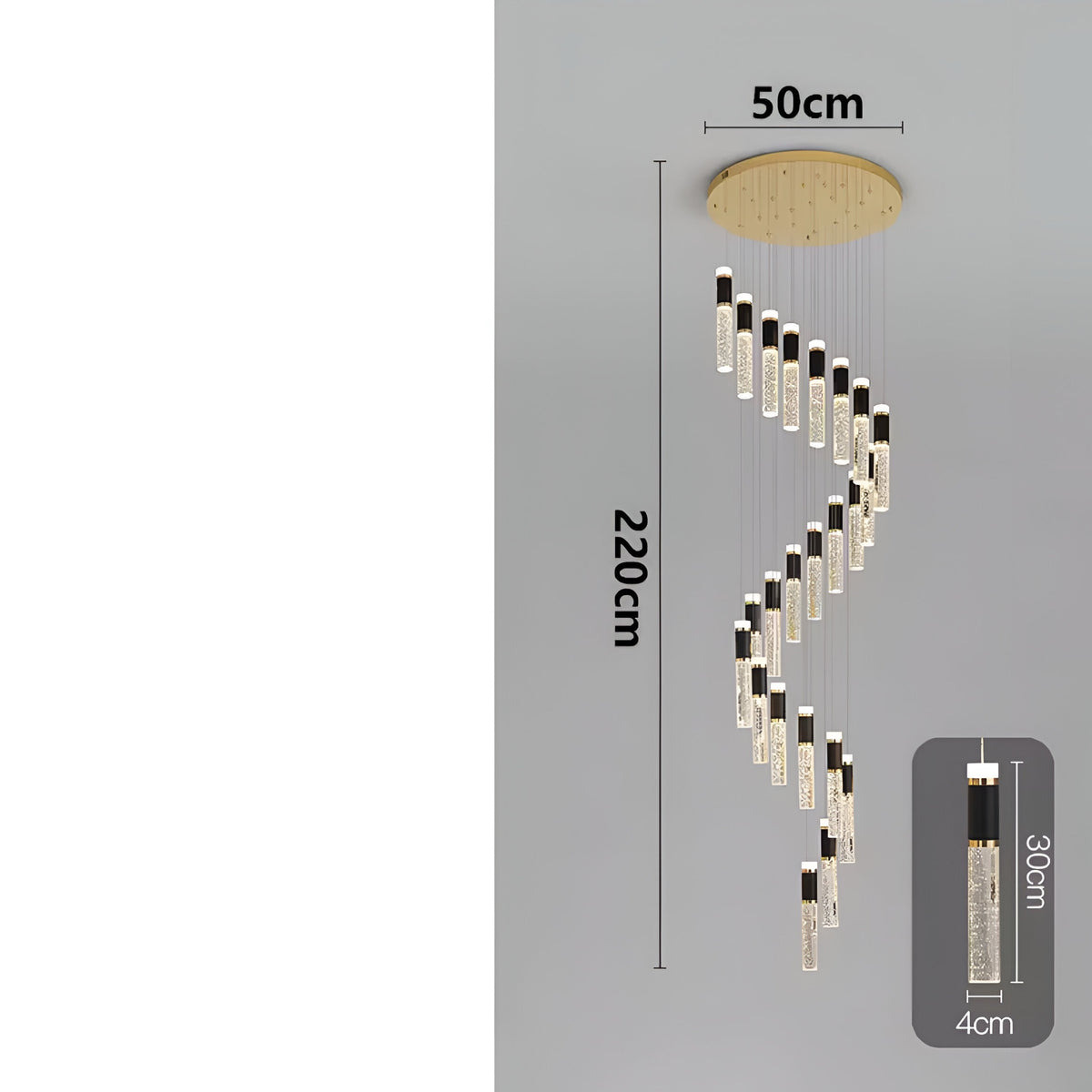 Lustre design Aste Deluxe