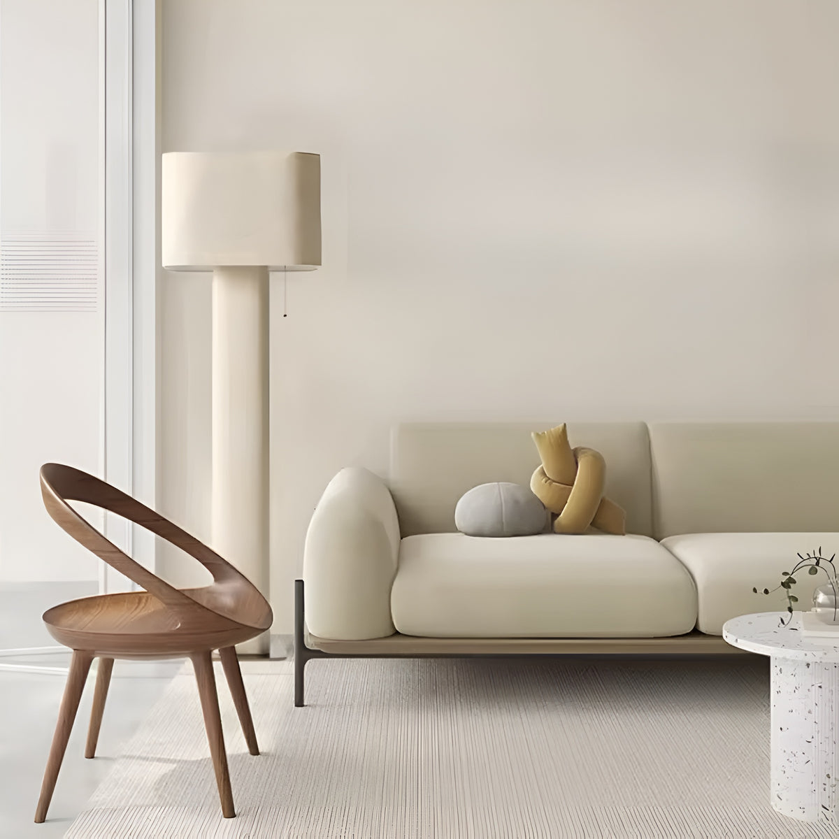 Lampada da terra di design Moderna Lino