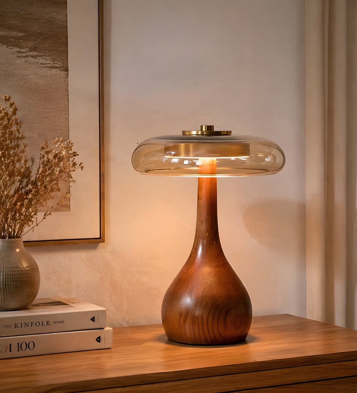 Tischlampe Legno Curvata