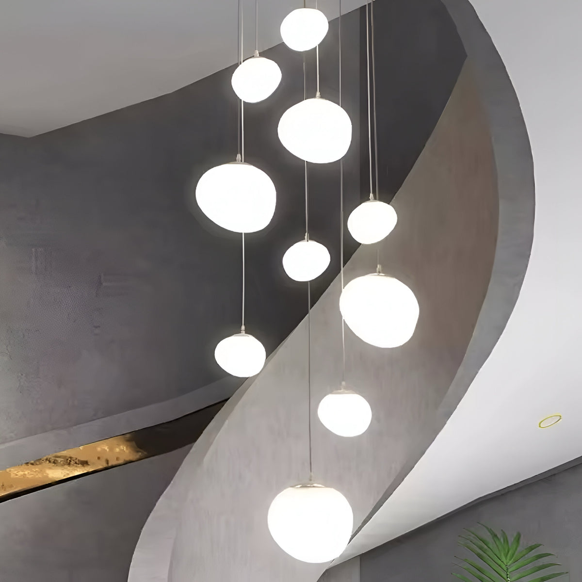 LED Kronleuchter Pietra di Luna