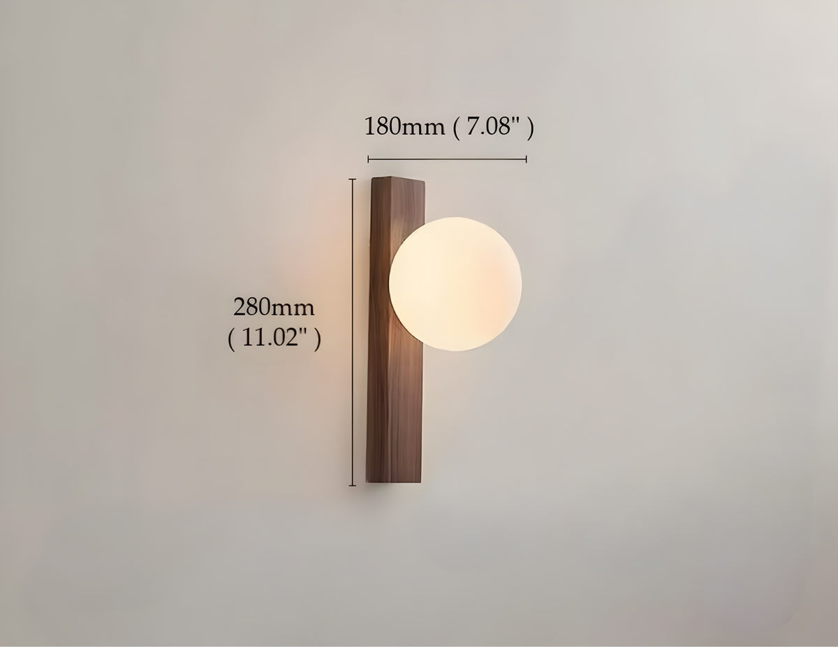 Wandleuchte Walnut Elegance - BUYnBLUE 