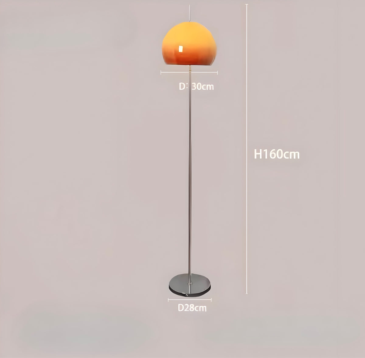Vintage Stehlampe Arancio - BUYnBLUE 