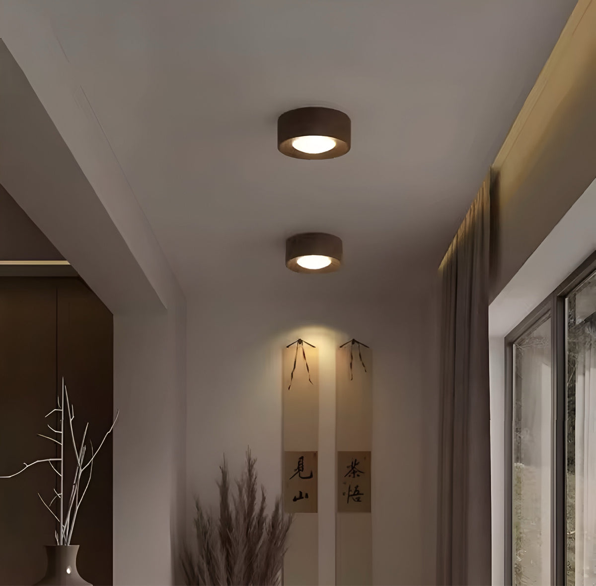 Plafonnier Noyer Luxe - BUYnBLUE 